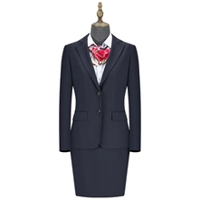 7005 Navy Blue Herringbone Pattern