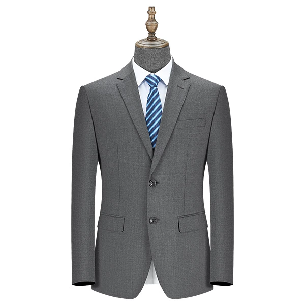 MY7013 TWO BUTTON FLAT LAPEL COLLAR WITH A CENTER SPLIT AT THE BACK