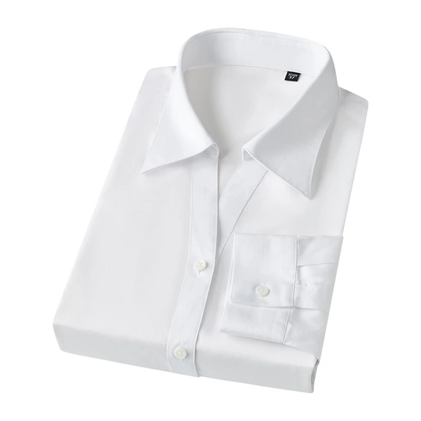 MTW1001 WHITE FINE TWILL V-NECK