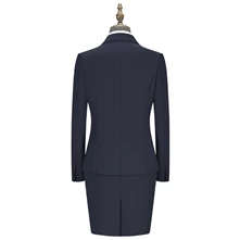 7005 Navy Blue Herringbone Pattern