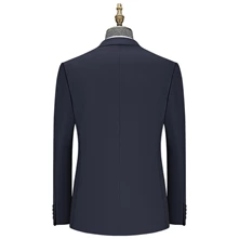 7005 Navy Blue Herringbone Pattern