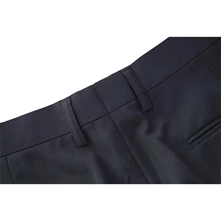 7005 Navy Blue Herringbone Pattern
